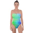 Colors Rainbow Chakras Style Tie Back One Piece Swimsuit View1