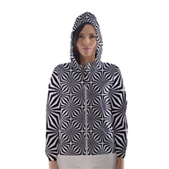 Background Pattern Halftone Hooded Windbreaker (women)
