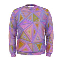 Triangle Digital Polygonal Poly Men s Sweatshirt