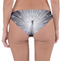 Peacock White Bird Nature Reversible Hipster Bikini Bottoms View2