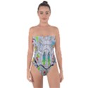 Supersonic volcano snowman Tie Back One Piece Swimsuit View1