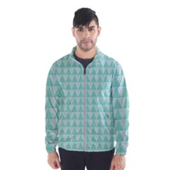 Mint Triangle Shape Pattern Windbreaker (men)