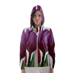 Tulips Bouquet Hooded Windbreaker (women) by picsaspassion