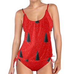 Christmas Time Fir Trees Tankini Set by Wegoenart