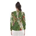 Christmas Quilt Background Hooded Windbreaker (Women) View2