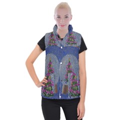 Christmas  Snow Women s Button Up Vest by Wegoenart