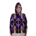 Fractal Glow Flowing Fantasy Hooded Windbreaker (Women) View1