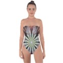 Fractal Floral Fantasy Flower Tie Back One Piece Swimsuit View1