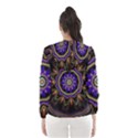 Fractal Vintage Colorful Decorative Hooded Windbreaker (Women) View2