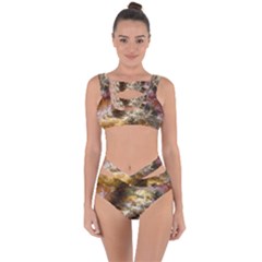 Fractal Background Color Colorful Bandaged Up Bikini Set  by Wegoenart