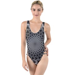 Pattern Abstract Graphic District High Leg Strappy Swimsuit by Wegoenart