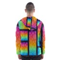 Background Colorful Abstract Hooded Windbreaker (Men) View2