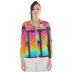 Background Colorful Abstract Windbreaker (women) by Wegoenart