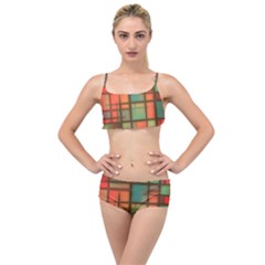 Background Abstract Colorful Layered Top Bikini Set by Wegoenart