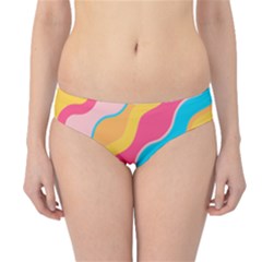 Cake Color Palette Painting Hipster Bikini Bottoms by Wegoenart