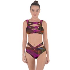 Background Abstract Colorful Light Bandaged Up Bikini Set  by Wegoenart