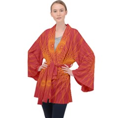 Background Rays Sun Velvet Kimono Robe by Wegoenart