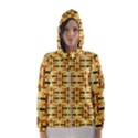 Abstract Background Vintage Hooded Windbreaker (Women) View1