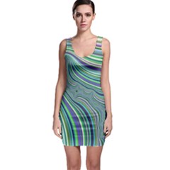 Art Fractal Gradient Colorful Infinity Pattern Bodycon Dress by Wegoenart
