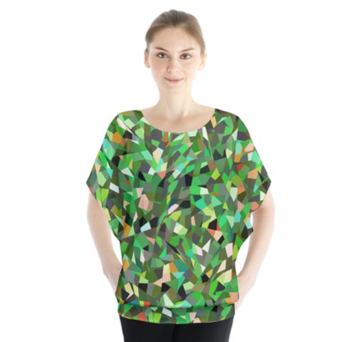 Sylvan Batwing Chiffon Blouse by artifiart