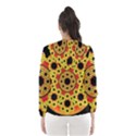 Fractal Art Design Pattern Hooded Windbreaker (Women) View2