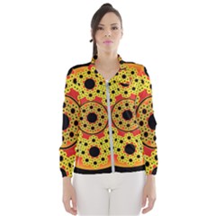 Fractal Art Design Pattern Windbreaker (women) by Pakrebo