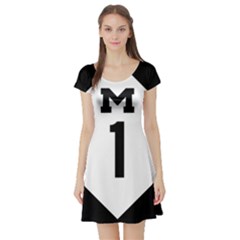Michigan Highway M-1 Short Sleeve Skater Dress by abbeyz71