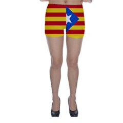 Blue Estelada Catalan Independence Flag Skinny Shorts by abbeyz71