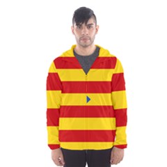 Blue Estelada Catalan Independence Flag Hooded Windbreaker (men) by abbeyz71