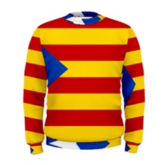 Blue Estelada Catalan Independence Flag Men s Sweatshirt by abbeyz71