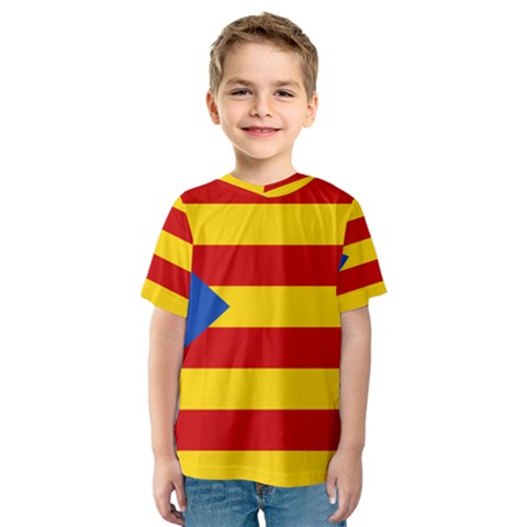 Blue Estelada Catalan Independence Flag Kids  Sport Mesh Tee by abbeyz71