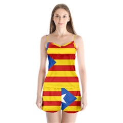 Blue Estelada Catalan Independence Flag Satin Pajamas Set by abbeyz71