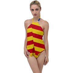 Blue Estelada Catalan Independence Flag Go With The Flow One Piece Swimsuit by abbeyz71