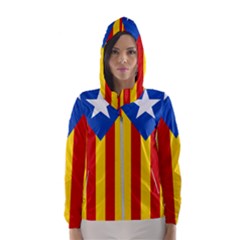 Blue Estelada Catalan Independence Flag Hooded Windbreaker (women) by abbeyz71