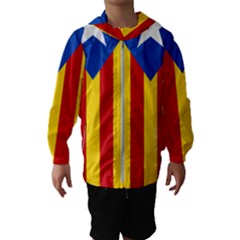 Blue Estelada Catalan Independence Flag Hooded Windbreaker (kids) by abbeyz71