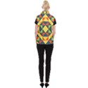 Background Geometric Color Women s Button Up Vest View2