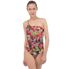 Redy Classic One Shoulder Swimsuit by artifiart