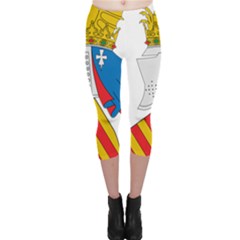 Flag Map Of Valencia Capri Leggings  by abbeyz71