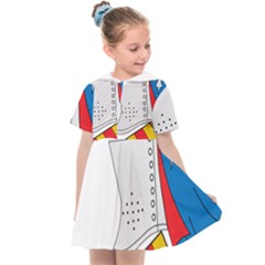 Flag Map Of Valencia Kids  Sailor Dress by abbeyz71