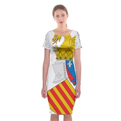 Flag Map Of Valencia Classic Short Sleeve Midi Dress by abbeyz71