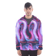 Pattern Color Curve Movement Hooded Windbreaker (men) by Pakrebo