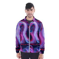 Pattern Color Curve Movement Windbreaker (men) by Pakrebo