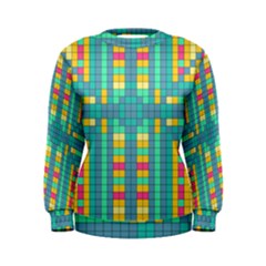 Checkerboard Squares Abstract Women s Sweatshirt by Pakrebo