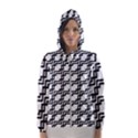 Pattern Monochrome Repeat Hooded Windbreaker (Women) View1