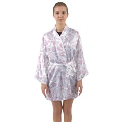 Tropical Pattern Long Sleeve Kimono Robe by Valentinaart