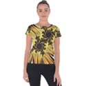 Fractal Art Colorful Pattern Short Sleeve Sports Top  View1