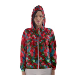 Redness Hooded Windbreaker (women) by artifiart