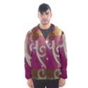 Purple Flower with Shine Hooded Windbreaker (Men) View1