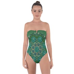 Stars Shining Over The Brightest Star In Lucky Starshine Tie Back One Piece Swimsuit by pepitasart