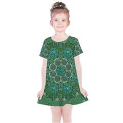 Stars Shining Over The Brightest Star In Lucky Starshine Kids  Simple Cotton Dress by pepitasart